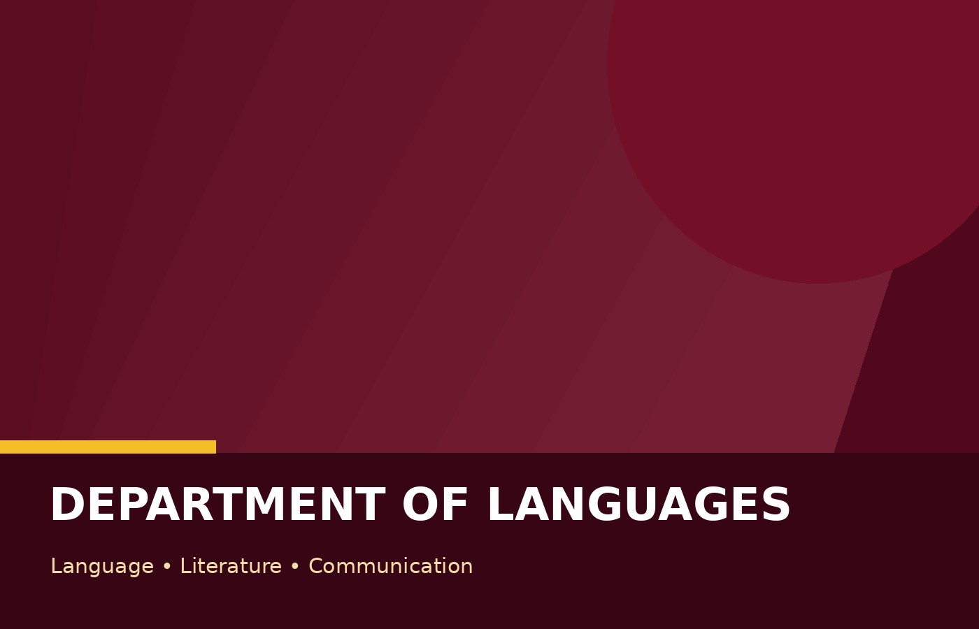 Department of Languages