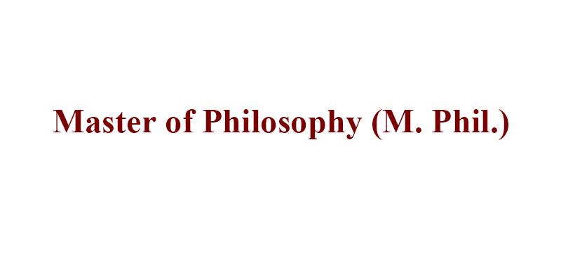 Master of Philosophy