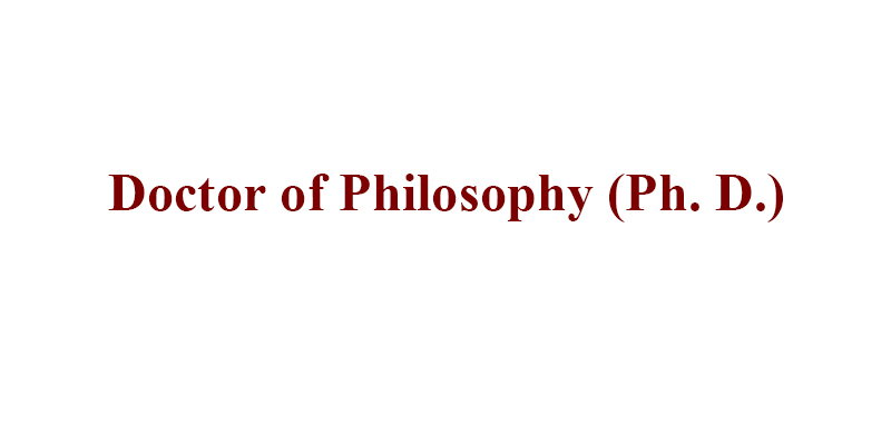 Doctor of Philosophy