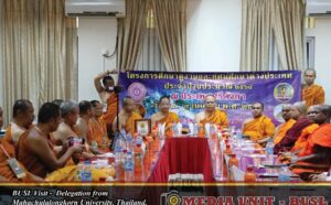 Read more about the article Academic Delegation from Mahachulalongkornrajavidyalaya University, Thailand Visits BUSL