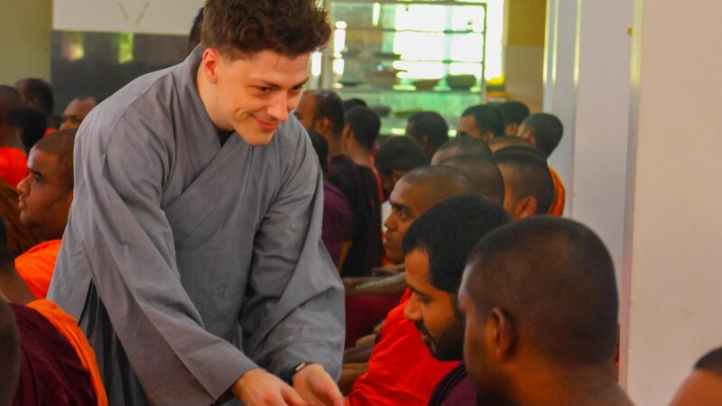 Prasada Pooja Ceremony and Generous Donation to Support Student Monks (12)