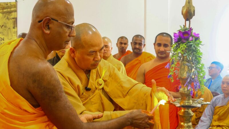 Prasada Pooja Ceremony and Generous Donation to Support Student Monks (14)