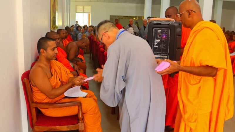 Prasada Pooja Ceremony and Generous Donation to Support Student Monks (4)