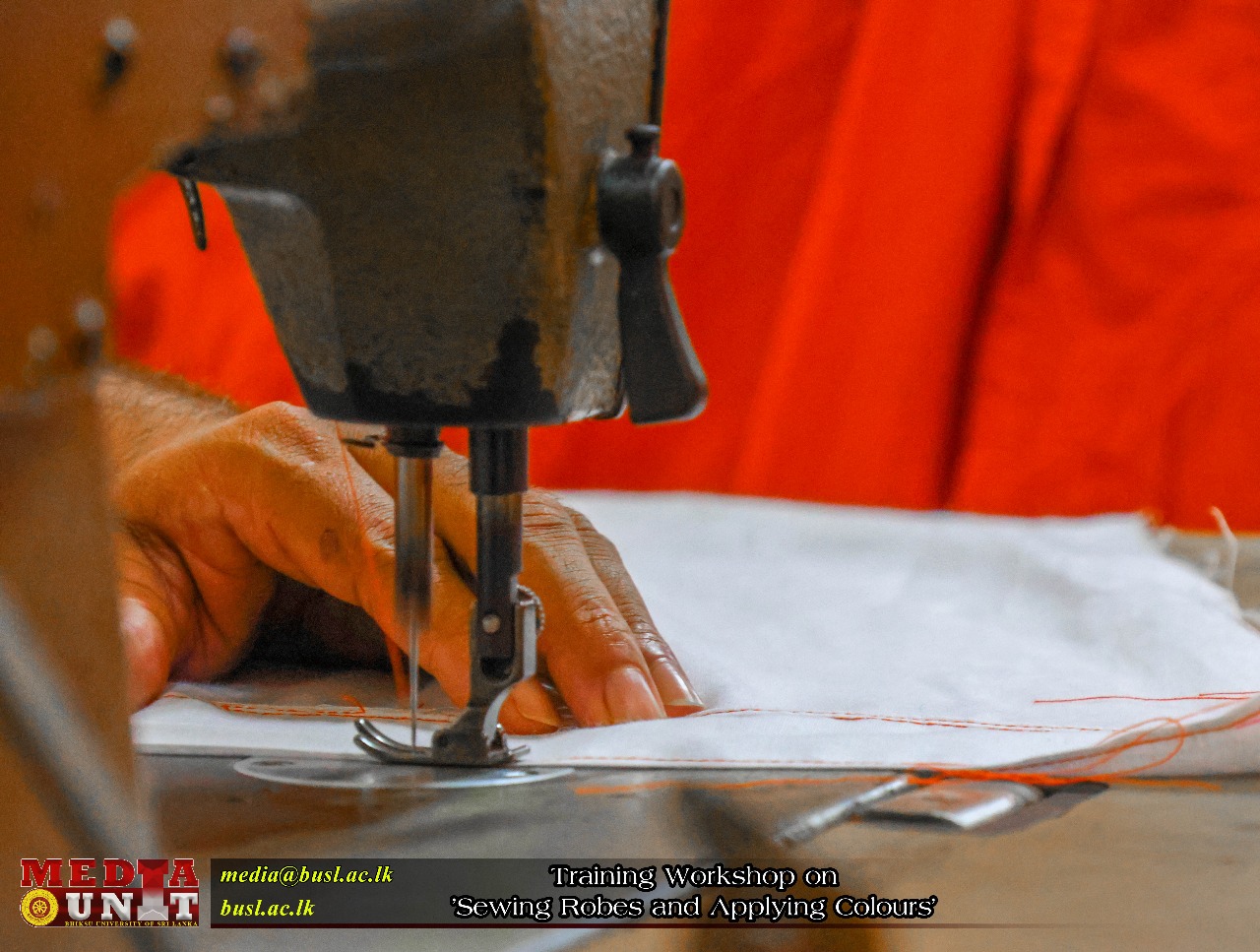 Read more about the article Training Workshop on Sewing Robes and Applying Colours