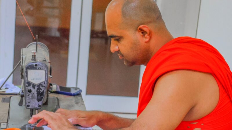 Training Workshop on “Sewing Robes and Applying Colours” (6)