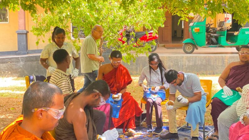 Stone tools Workshop held at Bhiksu University of Sri Lanka (5)